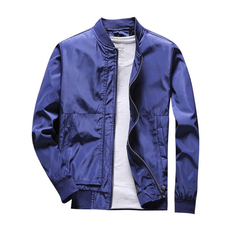 Spring New Men's Bomber Zipper Jackets Male Casual Streetwear Hip Hop Slim Long