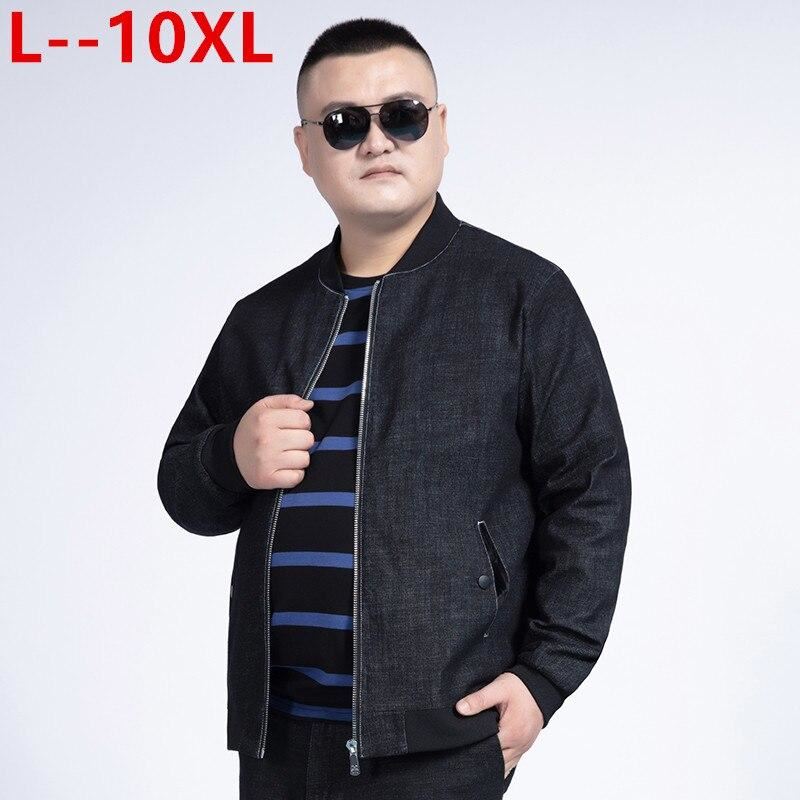 New 10XL 5XL 8XL 6XL Men's Bomber Zipper Jacket Male Casual Streetwear Hip Hop S