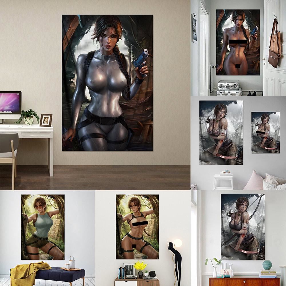 Tomb Raider Canvas Poster Decorative Painting Lara CROFT Wall Art R18 Painting Print