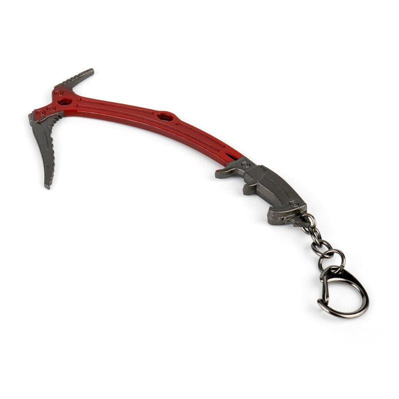 New Tomb Raider Keychain Lara Croft Climbing Axe Metal Pendant chaveiro Key Ring