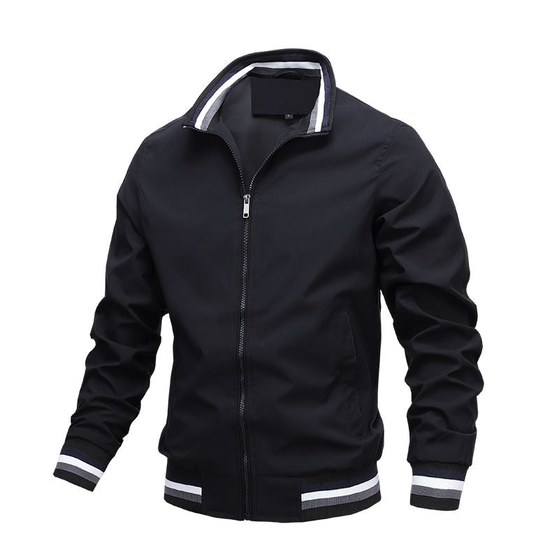 LBL Autmn New Men's Bomber Zipper Jacket 2021 Male Casual Streetwear Hip Hop Sli