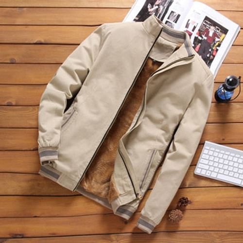 DIMUSI Autumn Mens Bomber Jackets Casual Male Outwear Fleece Thick Warm Windbrea