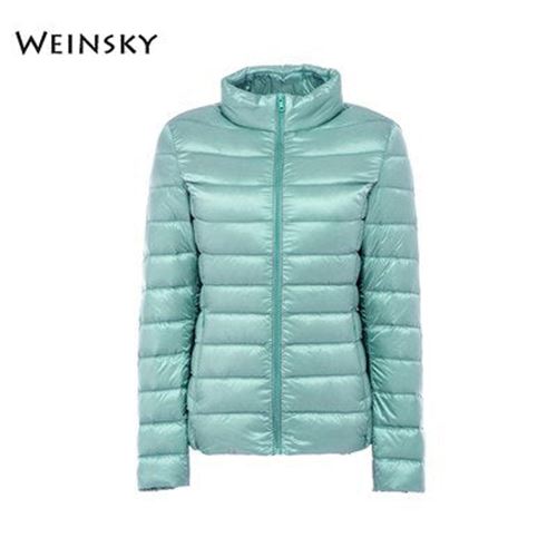 Spring Autumn Women Ultralight Thin Down Jacket White Duck Down Hooded Jackets