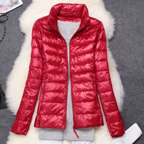 Women Winter Jacket 2021 New Ultra Light Duck Down Parkas Slim Female Puffer Jacket