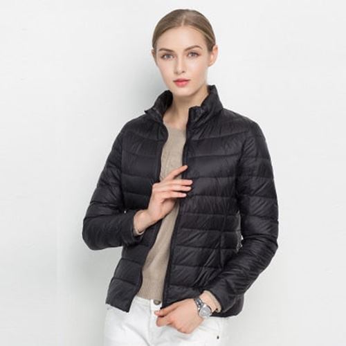 Women Winter Coat 2021 New Ultra Light White Duck Down Jacket Slim Women Winter