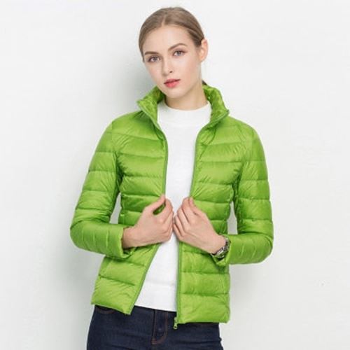 Women Winter Coat 2021 New Ultra Light White Duck Down Jacket Slim Women Winter