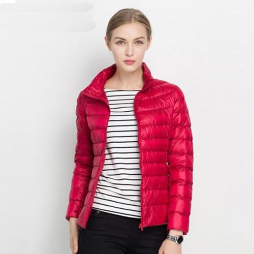 Women Winter Coat 2021 New Ultra Light White Duck Down Jacket Slim Women Winter