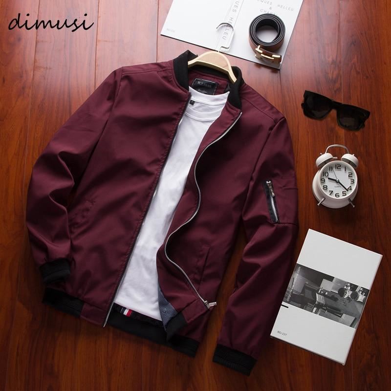 DIMUSI Spring New Men's Bomber Zipper Jacket Male Casual Streetwear Hip Hop Slim