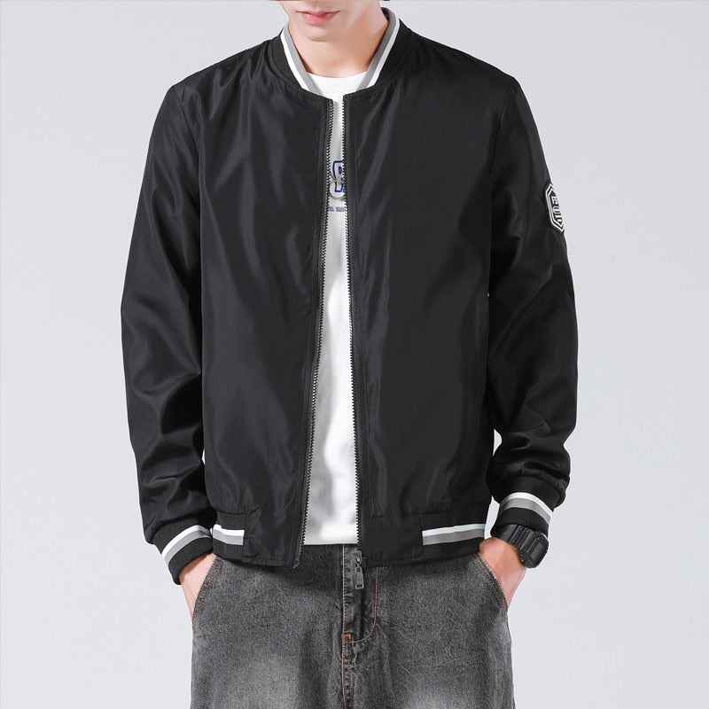 Jackets and Coats New Men's Windbreaker Bomber Jacket 2020 Autumn Mens Fashion