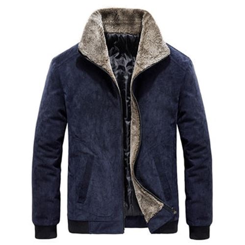 DIMUSI Winter Men's Bomber Jackets Casual Male Fur Collar Windbreaker Jacket Men