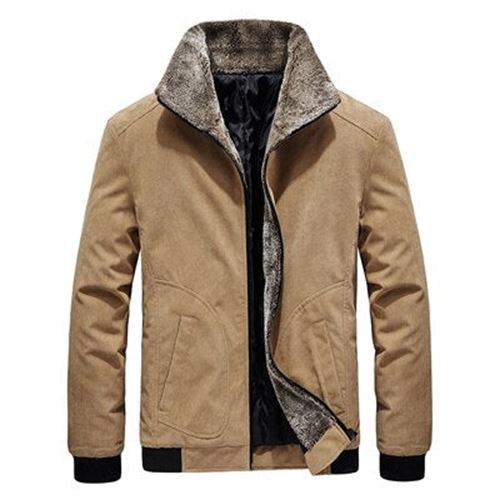 DIMUSI Winter Men's Bomber Jackets Casual Male Fur Collar Windbreaker Jacket Men