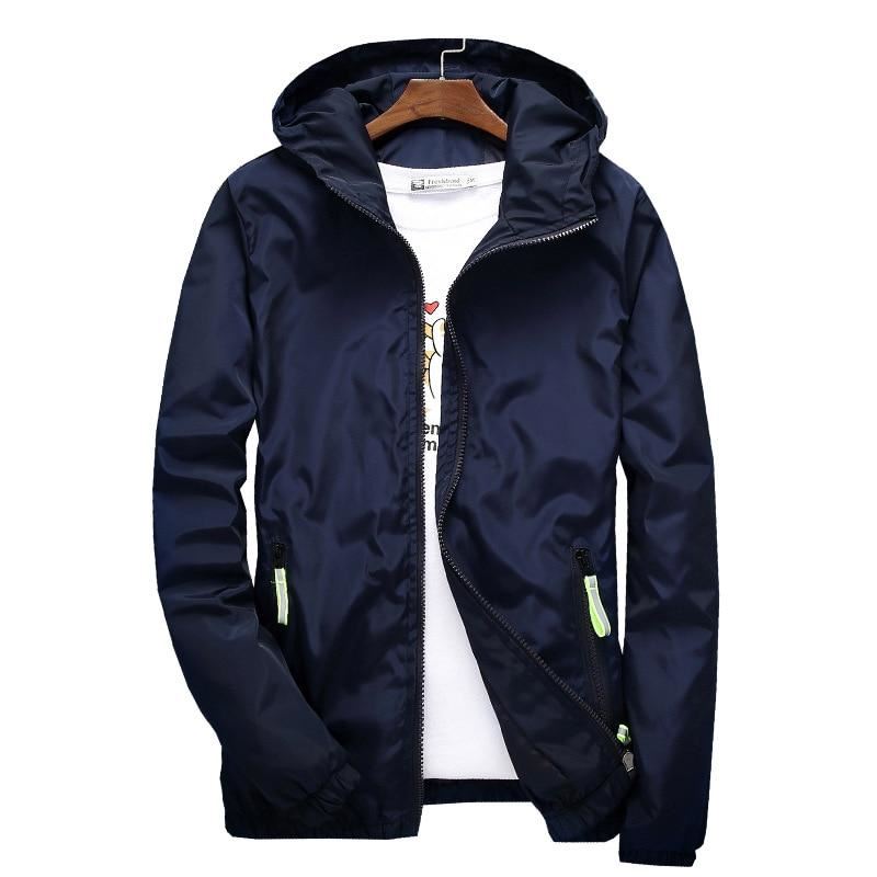 Jacket Men's Large Size Summer Bomber Spring Windbreaker cloth Streetwear Coat H