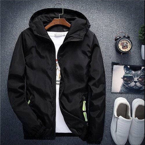 Jacket Men's Large Size Summer Bomber Spring Windbreaker cloth Streetwear Coat H