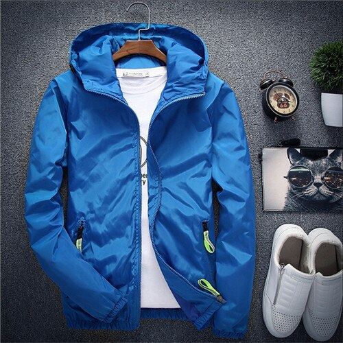 Jacket Men's Large Size Summer Bomber Spring Windbreaker cloth Streetwear Coat H