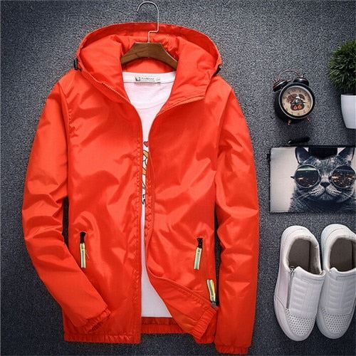 Jacket Men's Large Size Summer Bomber Spring Windbreaker cloth Streetwear Coat H