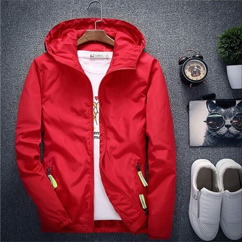 Jacket Men's Large Size Summer Bomber Spring Windbreaker cloth Streetwear Coat H