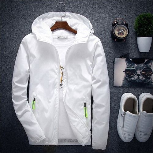 Jacket Men's Large Size Summer Bomber Spring Windbreaker cloth Streetwear Coat H