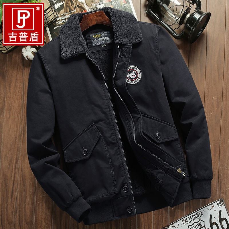 2021 Jacket Man Autumn Winter High Quality Cotton Fat Male Army Velvet Clothes C