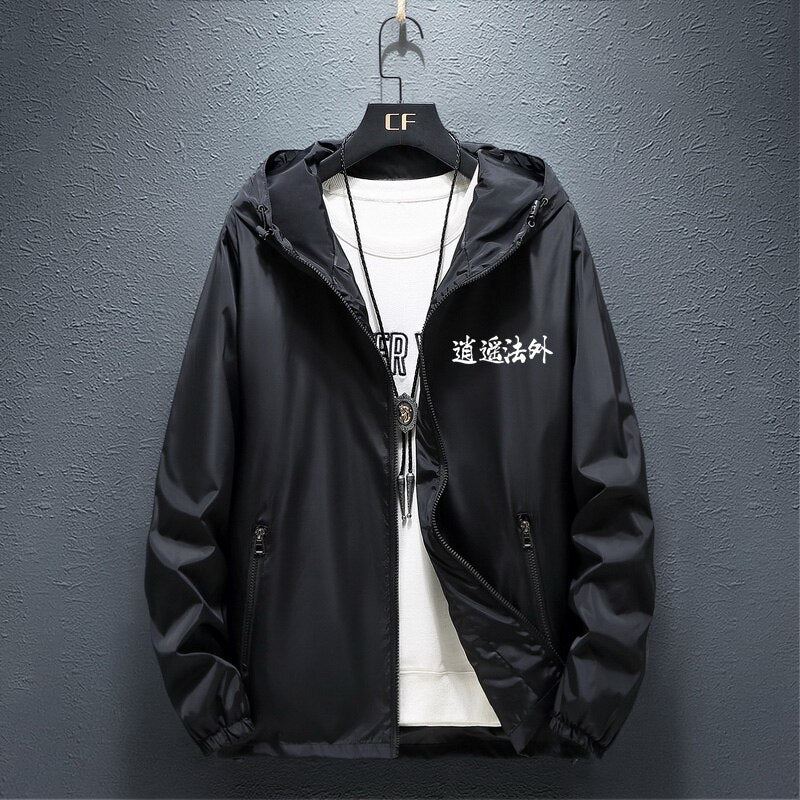 2020 Spring Autumn Hip Hop Windbreaker Jackets Men Japanese Streetwear Hooded Ja