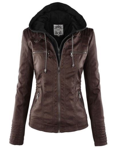 Faux Leather Jacket Women 2021 Basic Jacket Coat Female Winter Motorcycle Jacket