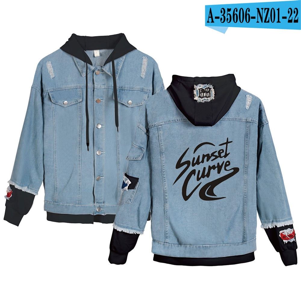 Julie and the Phantoms Jacket Female Fake Two Piece Denim Jackets Women Long Sle