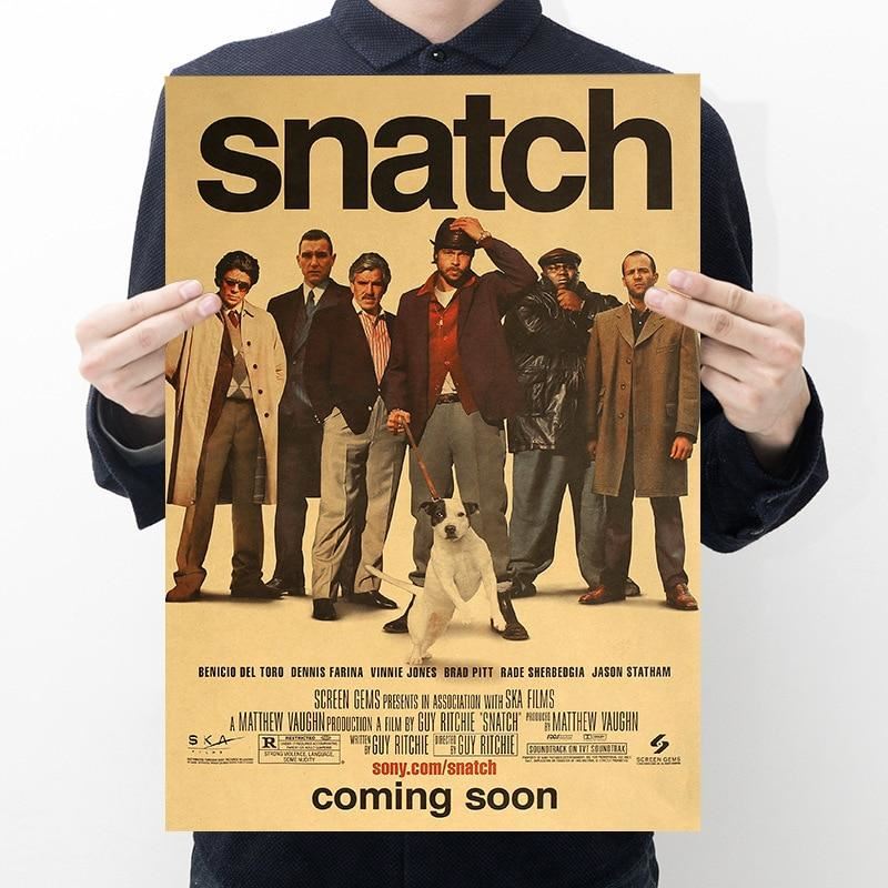 Classic Movies Snatch Kraft Paper Poster Home Decorative Painting Wall Sticker 5