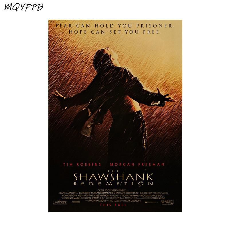 Shawshank Redemption Movie Kraft Poster Wall Stickers Home Decoration Print