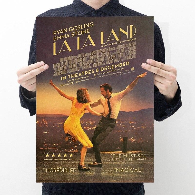 Classic Movie La La Land Kraft Paper Poster Home Room Wall Decoration Print