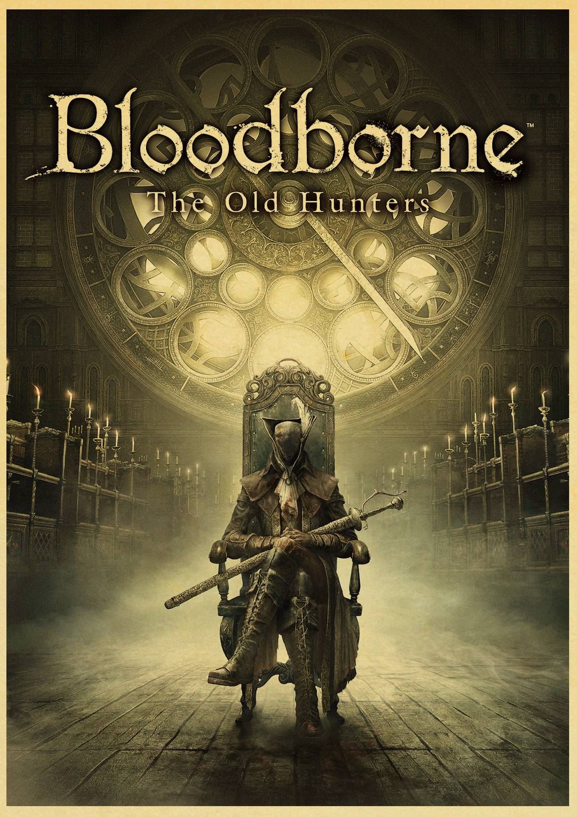 Bloodborne Game Poster Vintage poster retro poster Painting Home Room Decor Craft 12x16