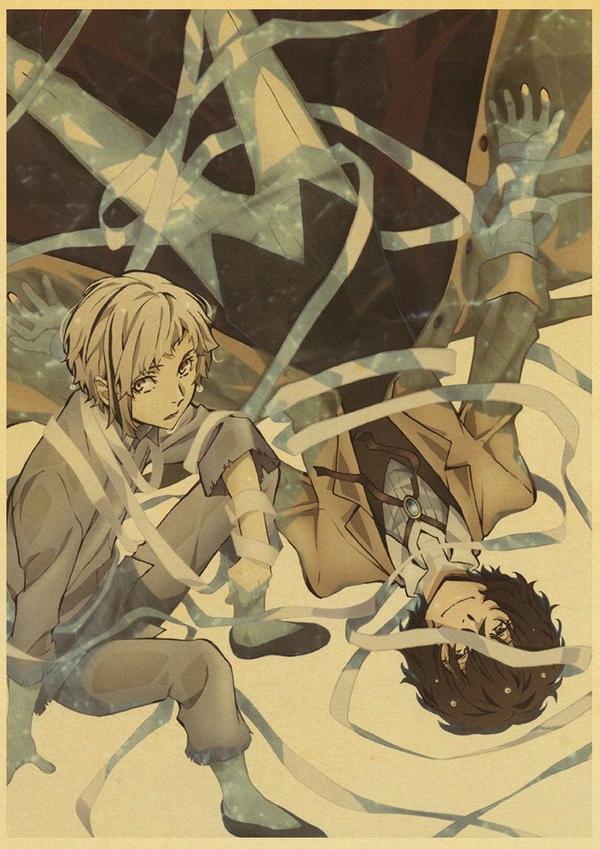 Anime Bungo Stray Dogs Poster Wall Decor Art Print Manga Decor Live Room Bedroom 12x16