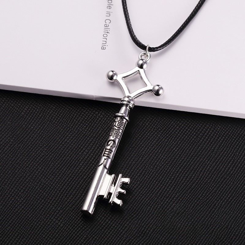 Attack On Titan Necklace Eren Key Shingeki No Kyojin Pendant Fashion Key