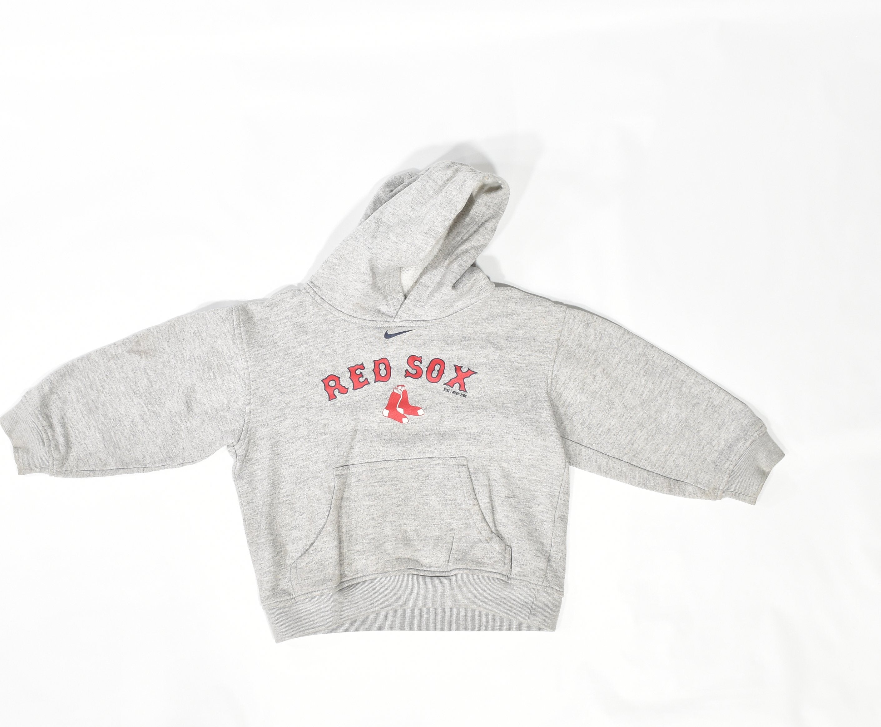 Boston Red Sox Youth Size 6 Nike Kids Hoodie Grey MLB Baseball NIKE USED