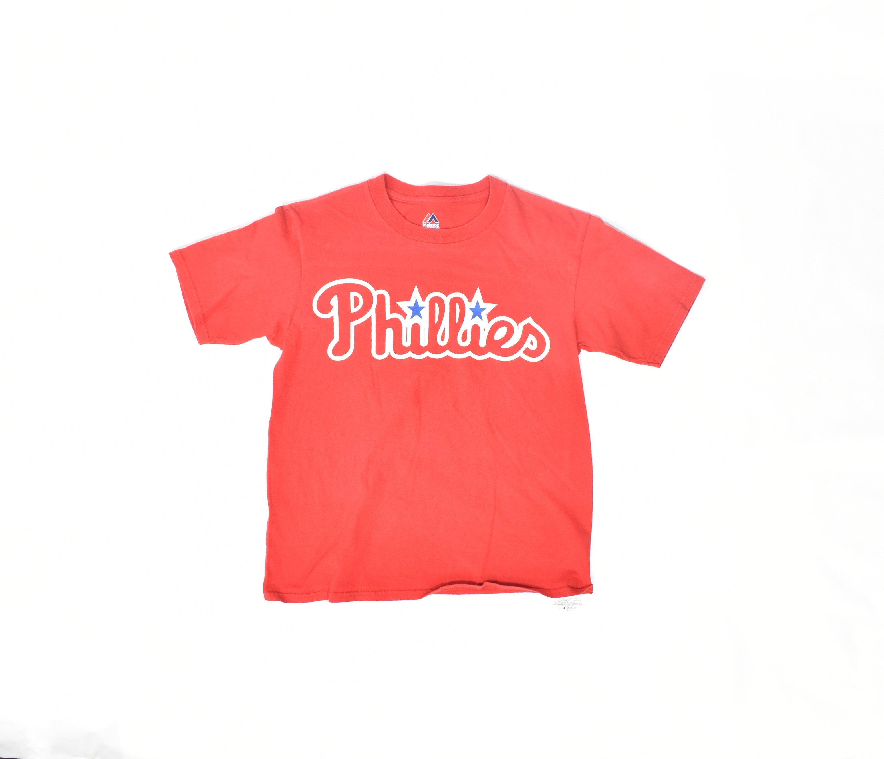 Phillies MLB Baseball T shirt youth Kids Medium red Used shirt