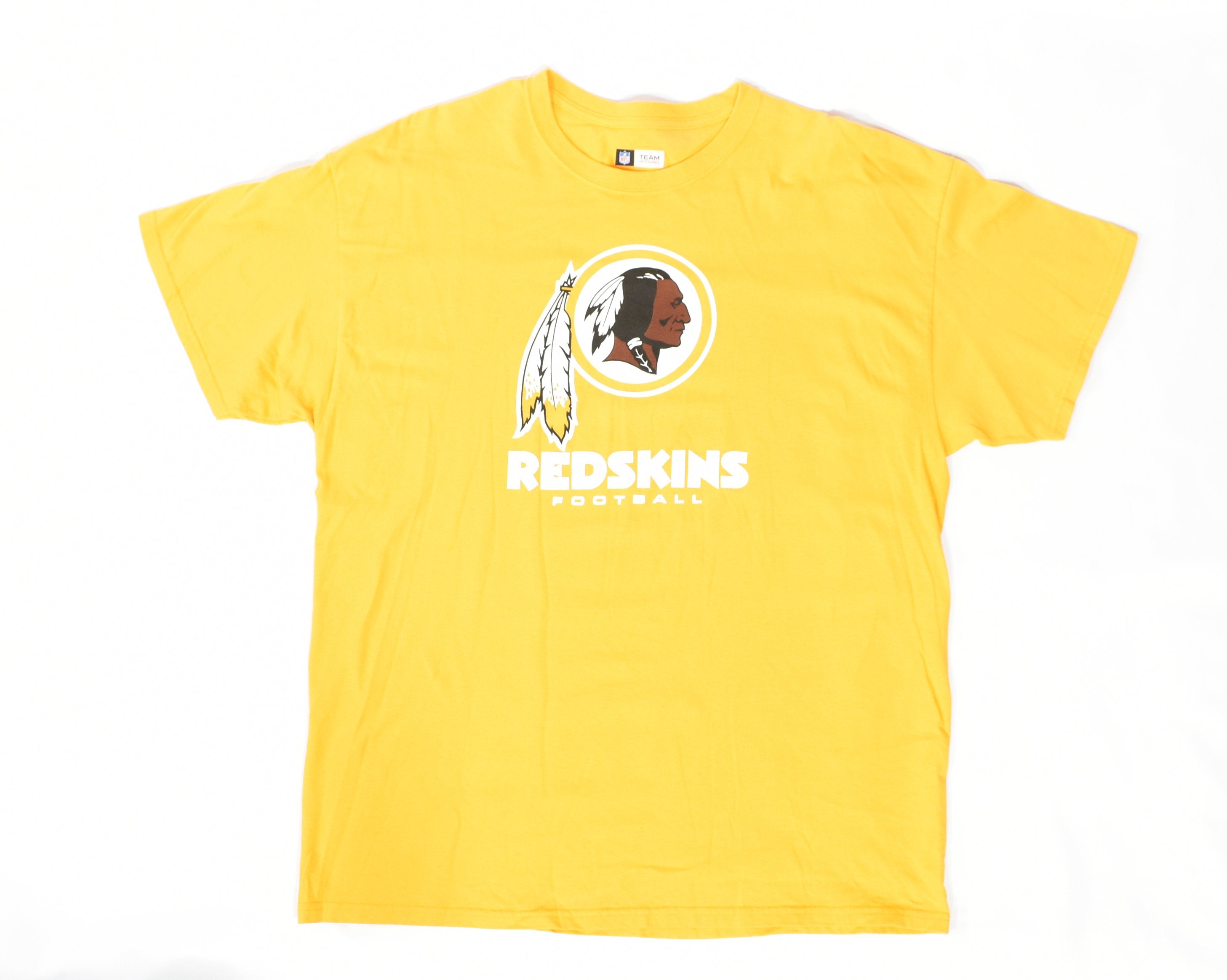 Washington Red Skins NFL Football Shirt Mens Yellow XL Used