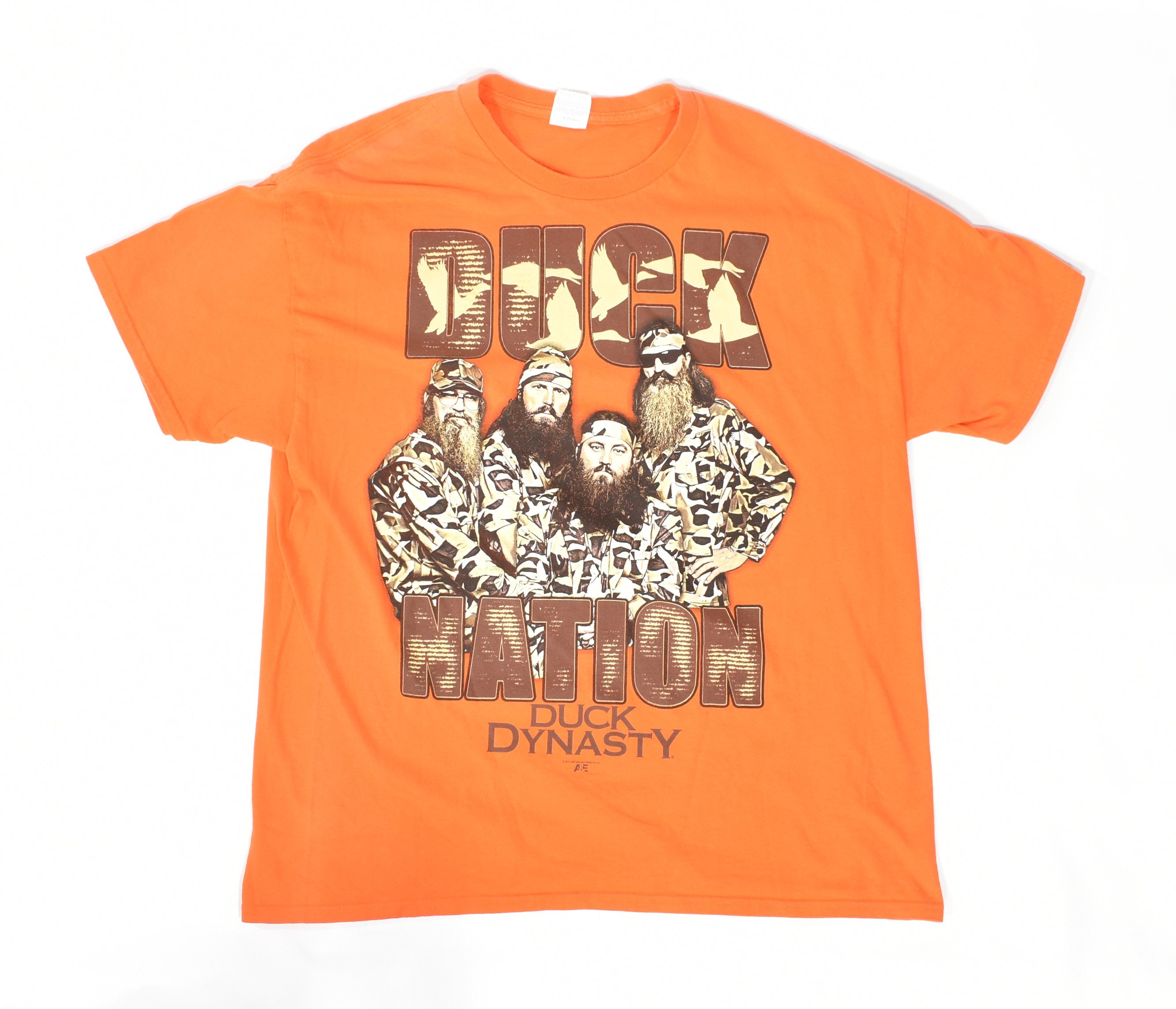 Duck Dynasty Orange mens t shirt XL Used