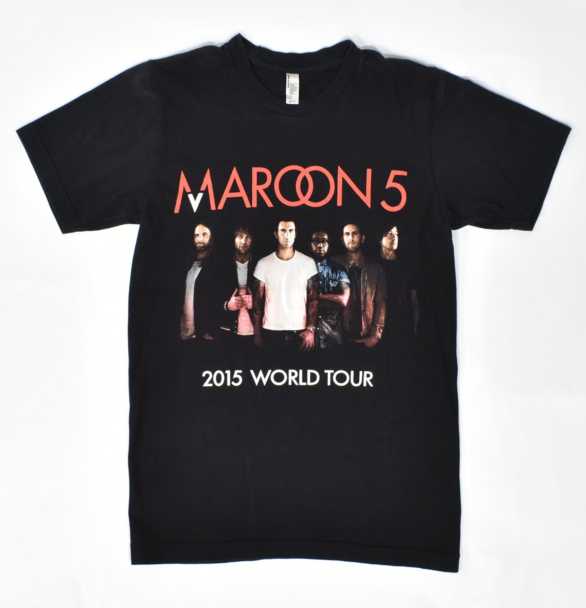 Maroon 5 Band T shirt 2015 world Tour Authentic Concert Shirt Small American App