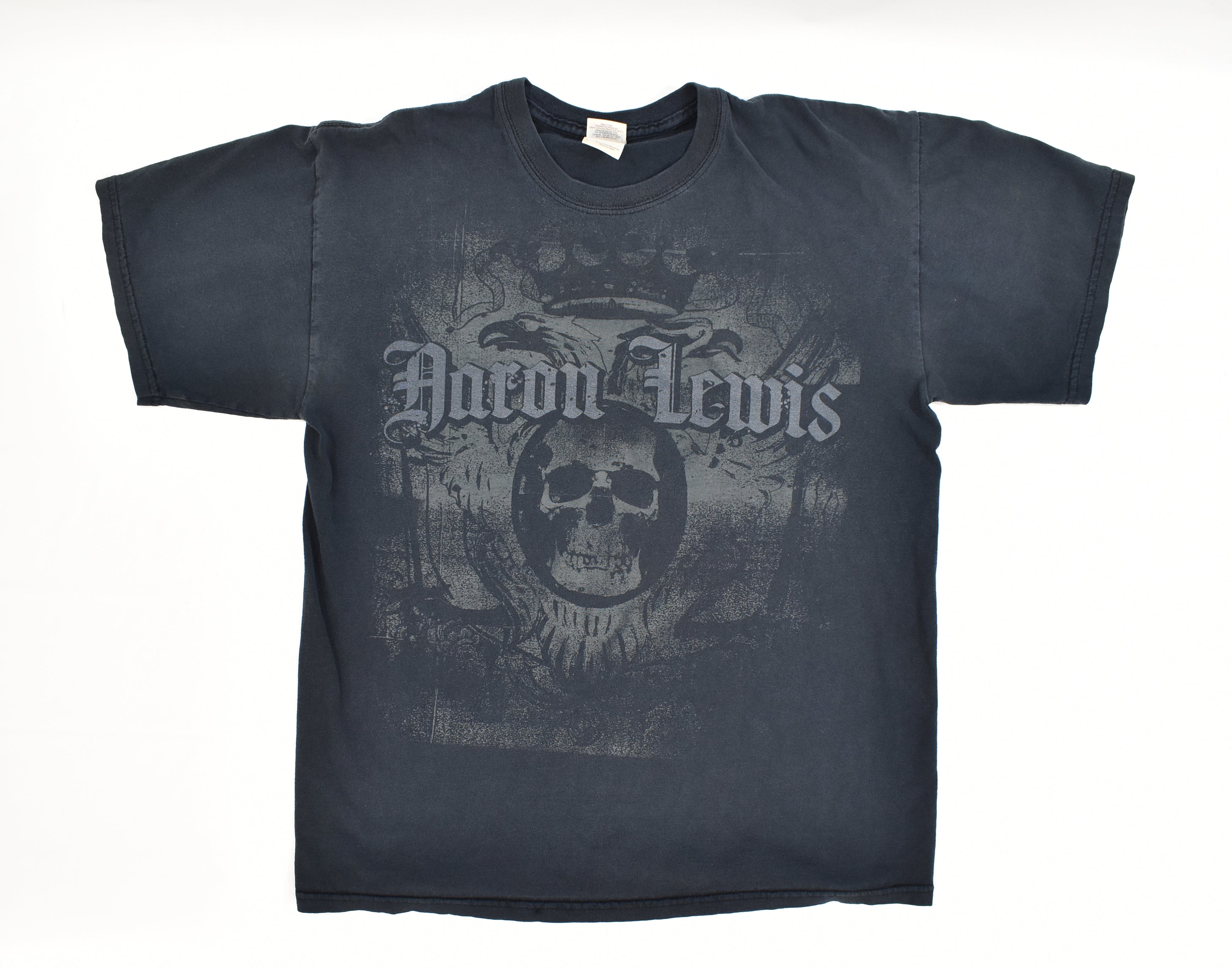 Aaron Lewis T-Shirt Black Size Large Solo Tour T shirt 2010 used