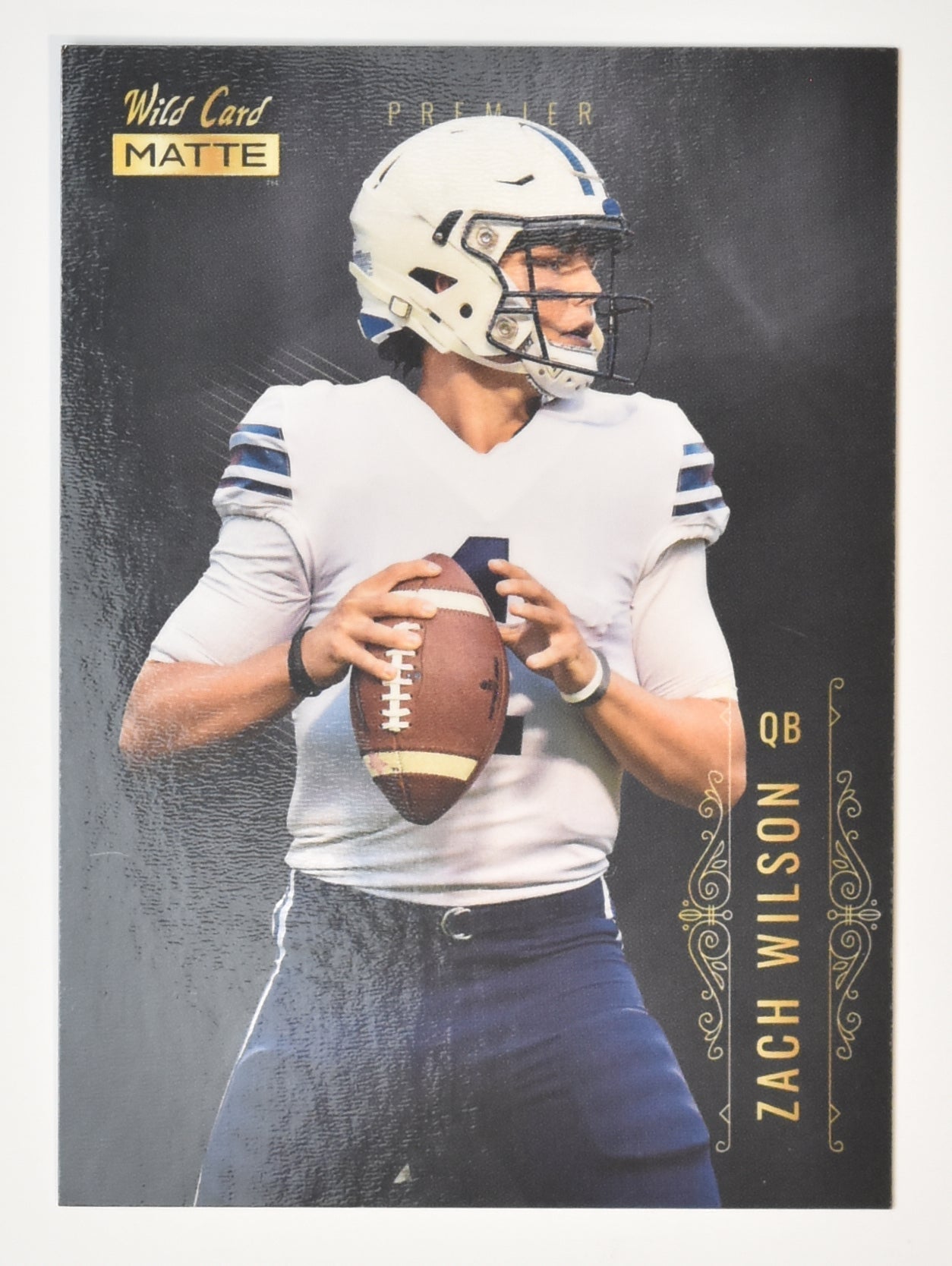 Zach Wilson Wild Card Matte 2021 Football Card MBC- 5