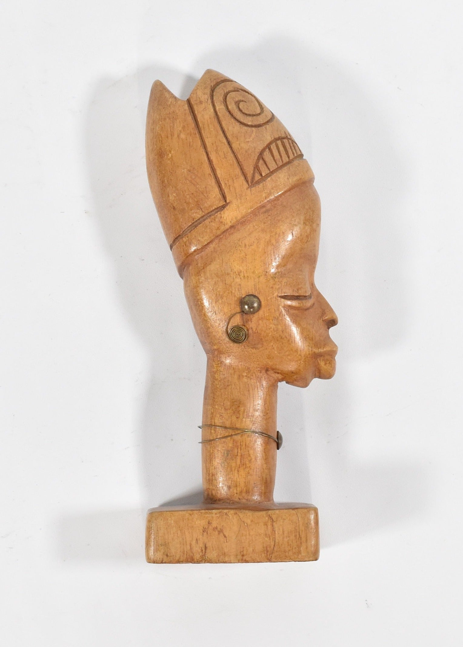 African Wood Carving Statue Used