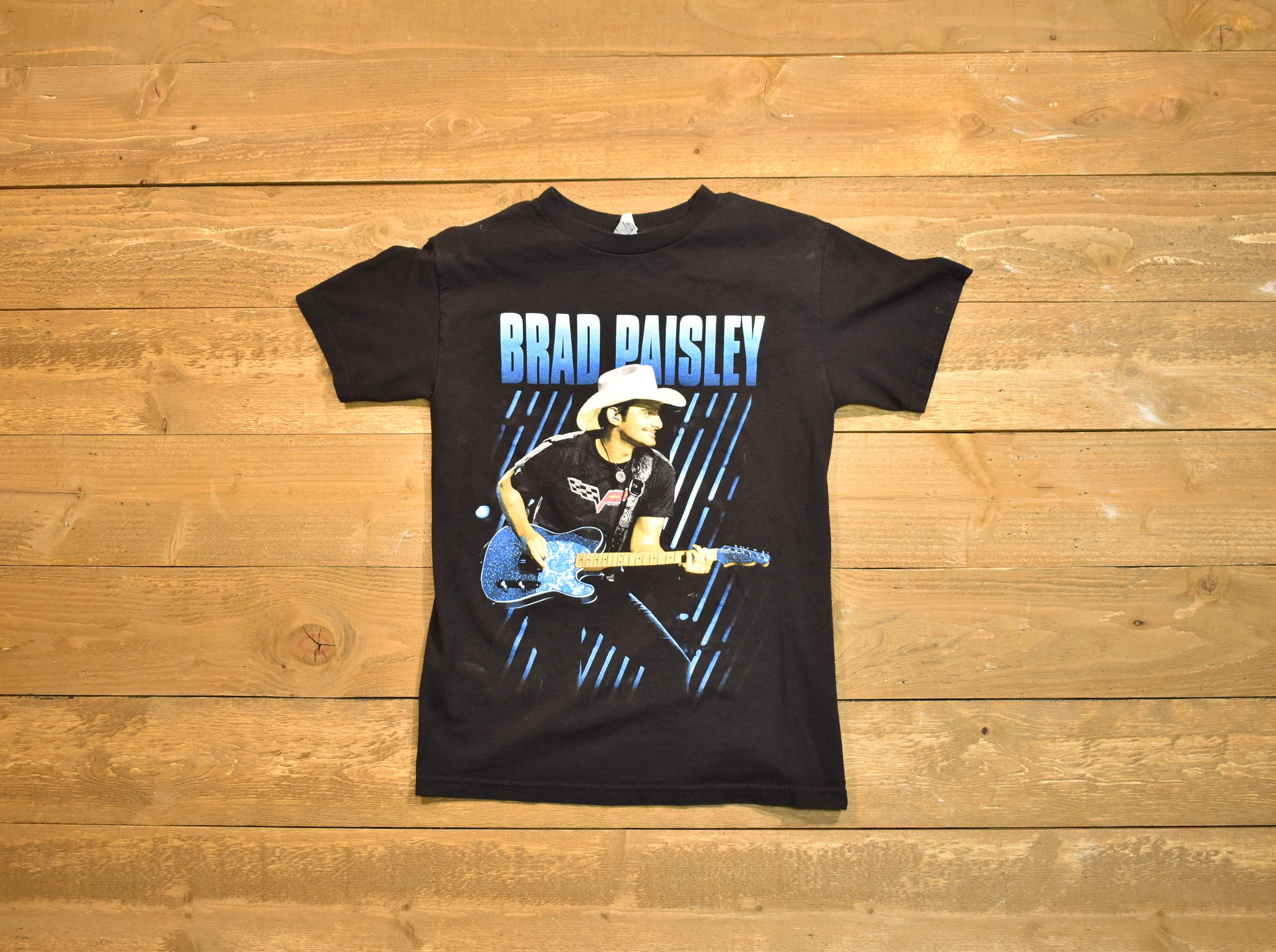 Brad Paisley small country nation men's T-shirt 2015 Black authentic tour shirt