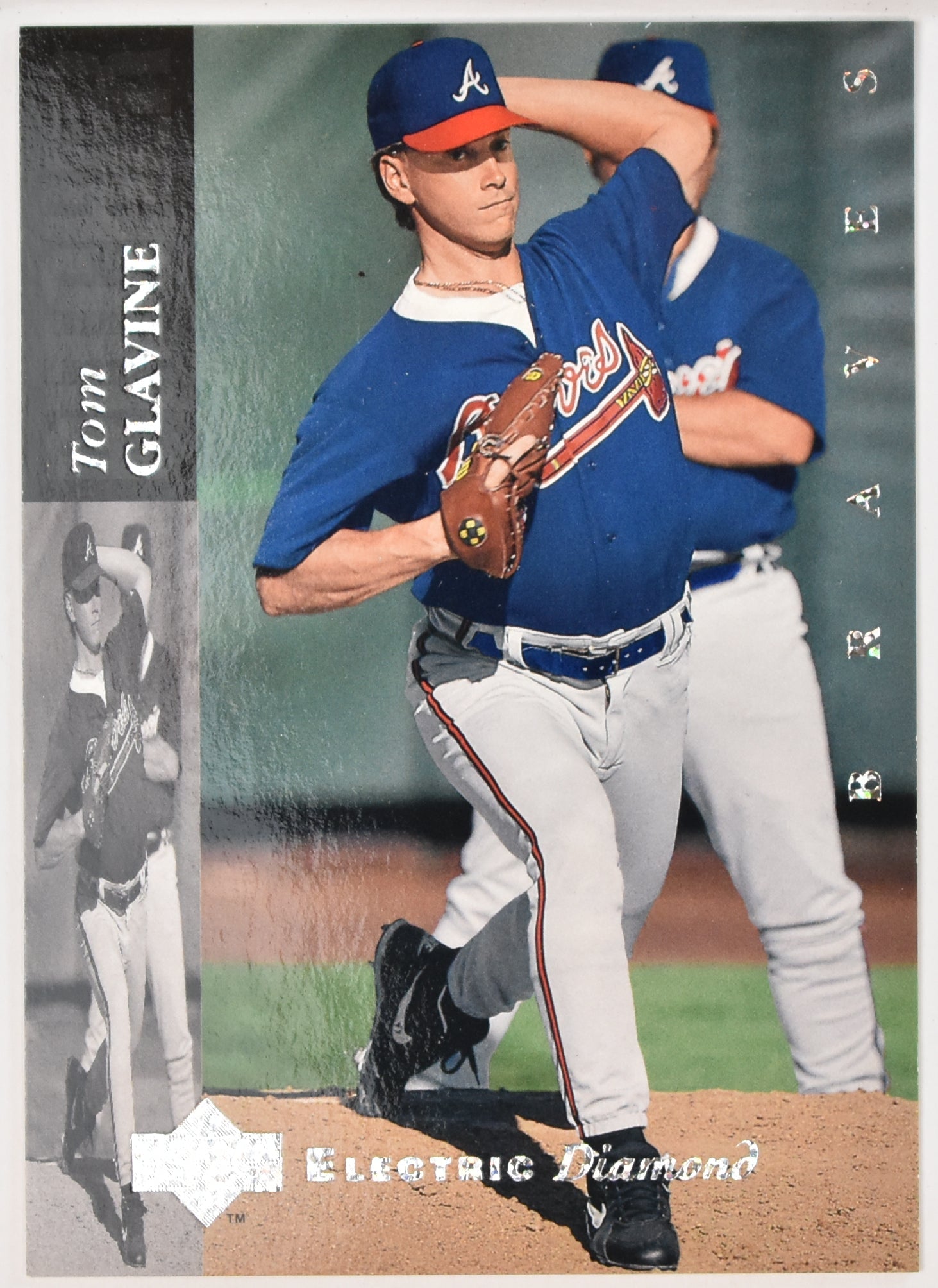 Tom Glavine 144 Upper Deck Electric Diamond Baseball 1994