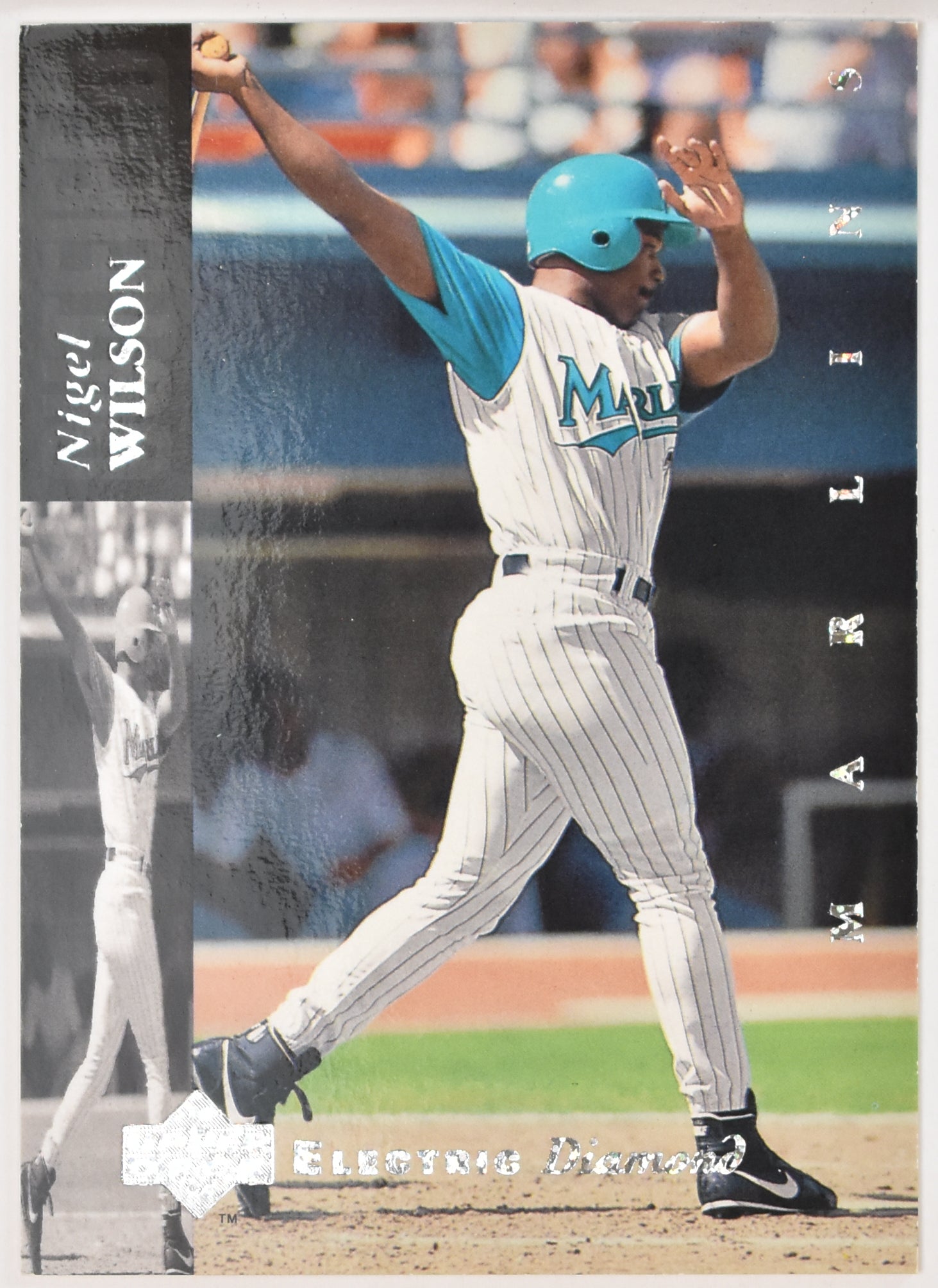 Nigel Wilson 103 Upper Deck Electric Diamond Baseball Card 94