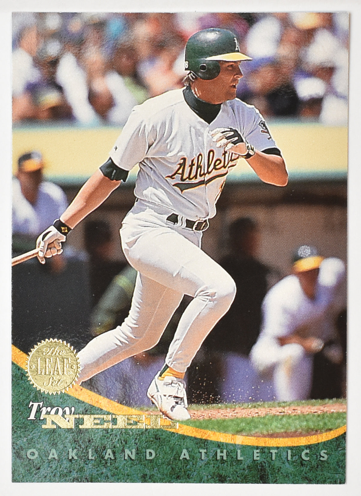 Troy Neel 6 Oakland Athletics Leaf Set 1994 Baseball Card Mint