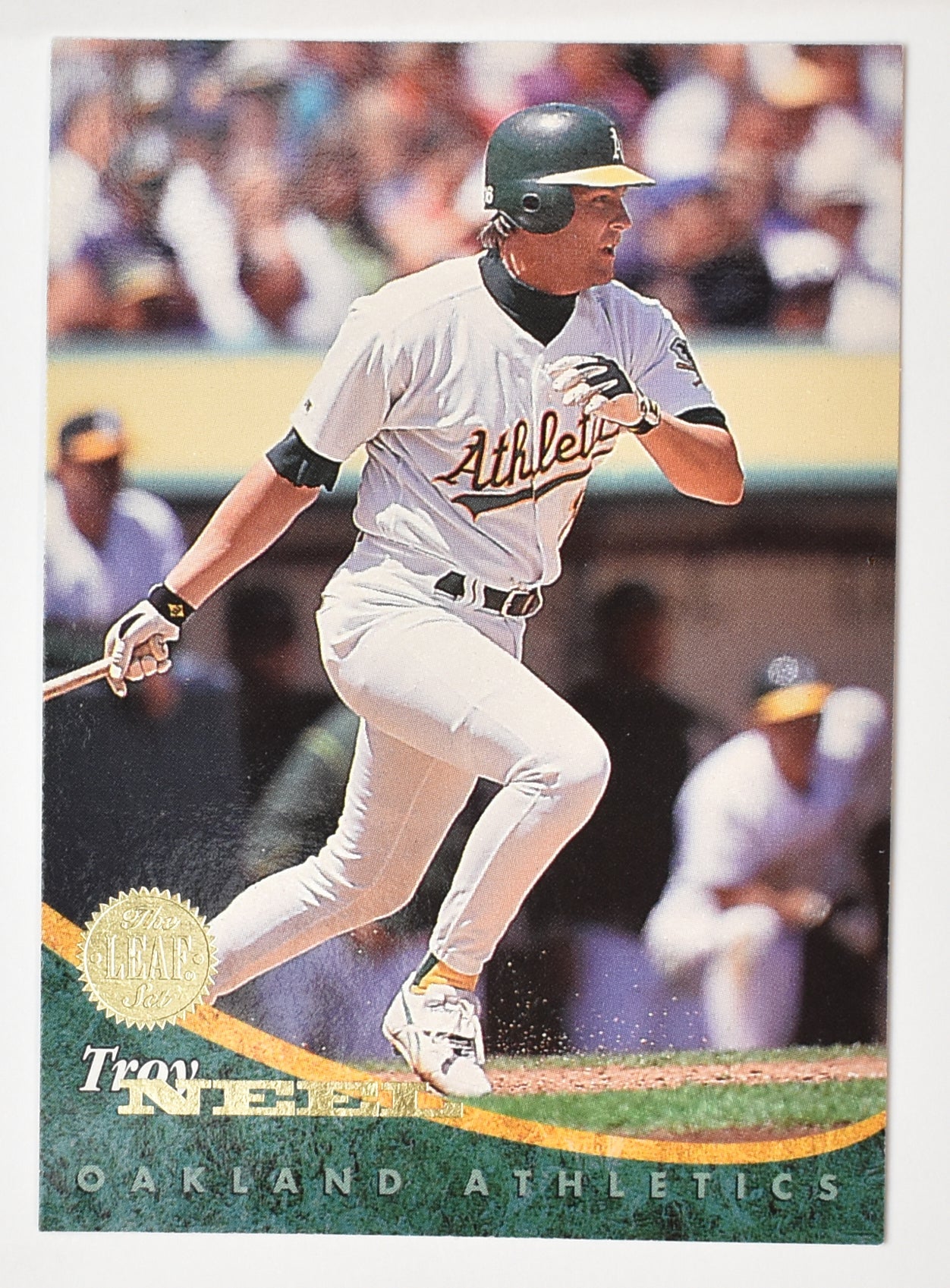 Troy Neel 6 Oakland Athletics Leaf Set 1994 Baseball Card Mint Condition