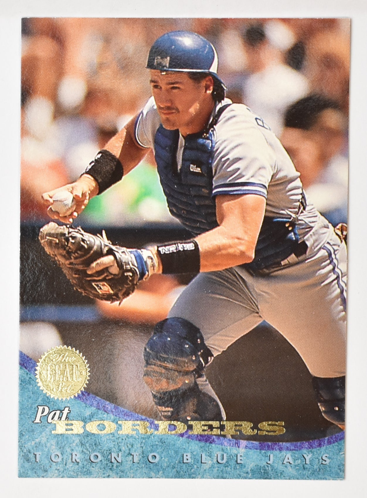 Pat Borders 179 Blue Jays Leaf Set 94 Baseball Card