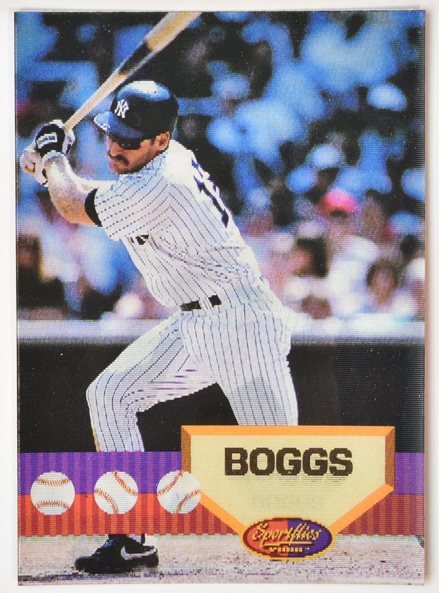 Wade Boggs 102 Sports Flics Pinnacle Baseball Card 94