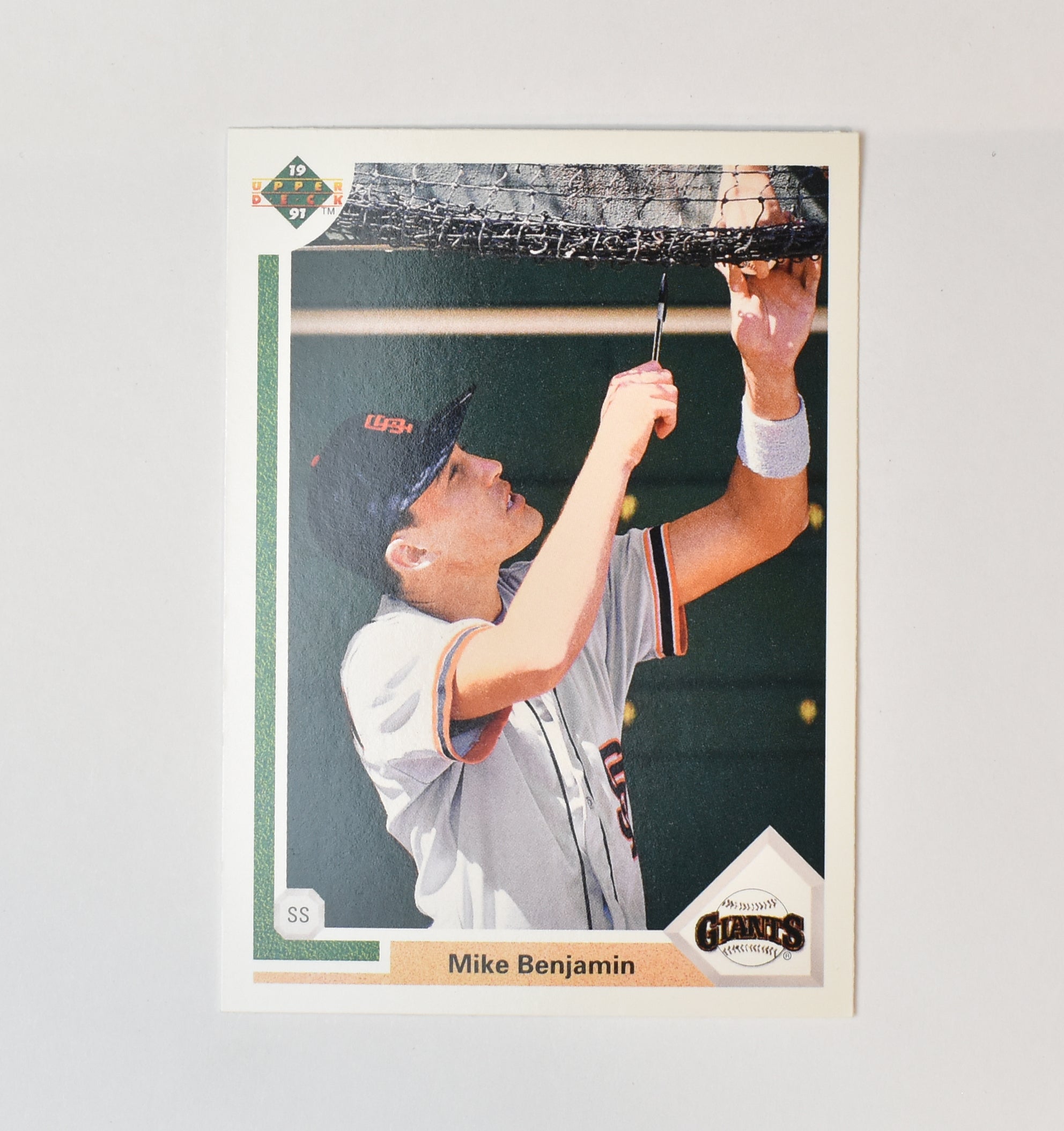 Mike Benjamin 651 1991 Upper Deck Baseball Card San Francisco Giants