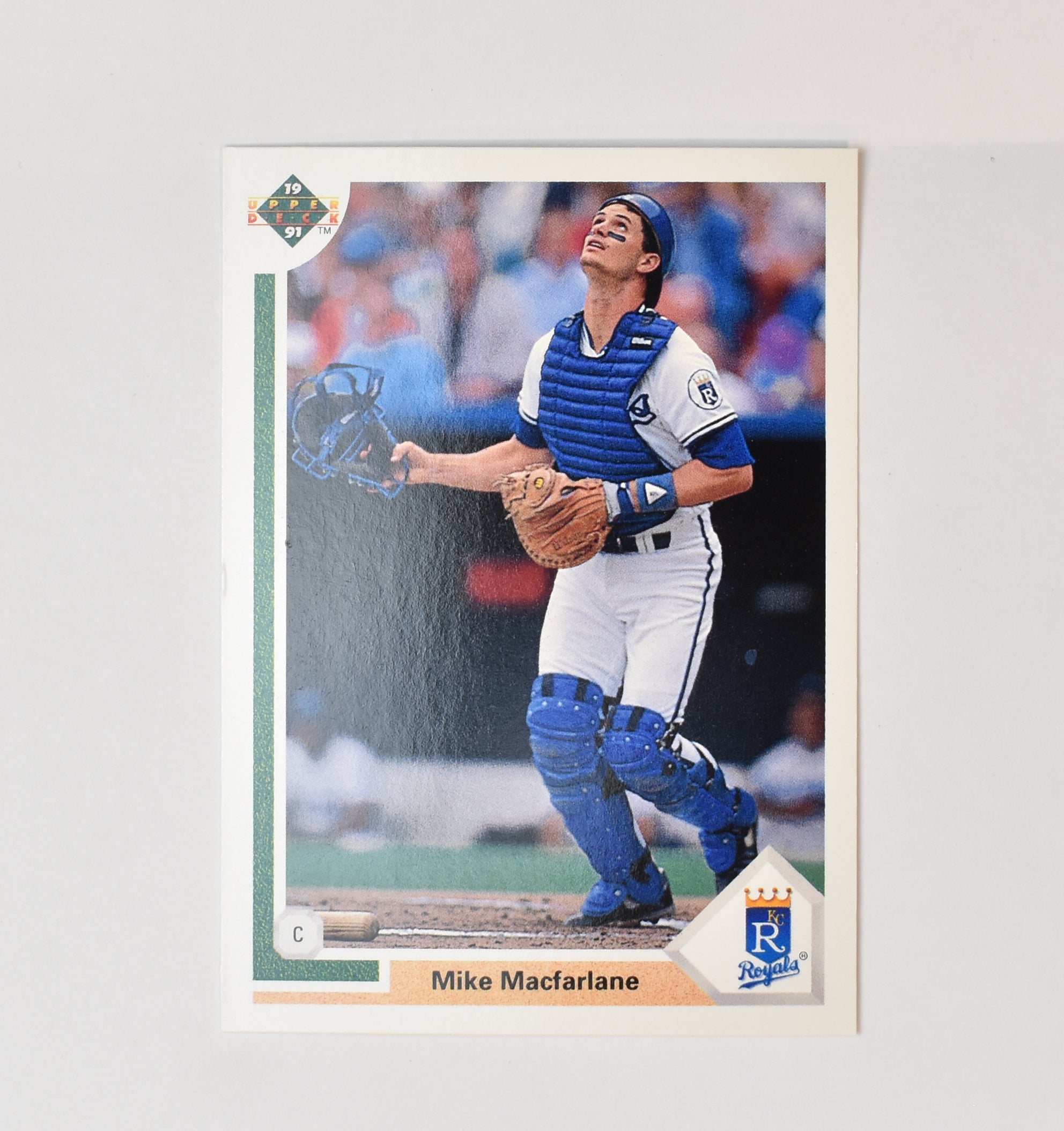 Mike Macfarlane 570 91 Upper Deck Baseball Card Kansas City Royals