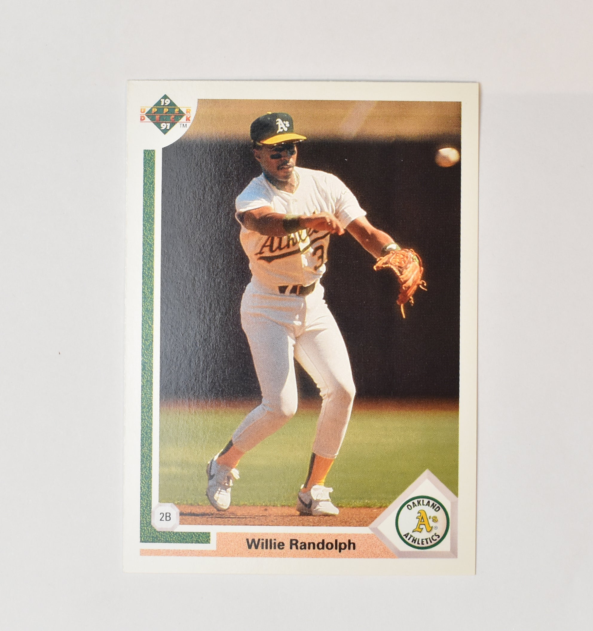 Willie Randolph 421 Upper Deck 91 Baseball Card Oakland Athletics