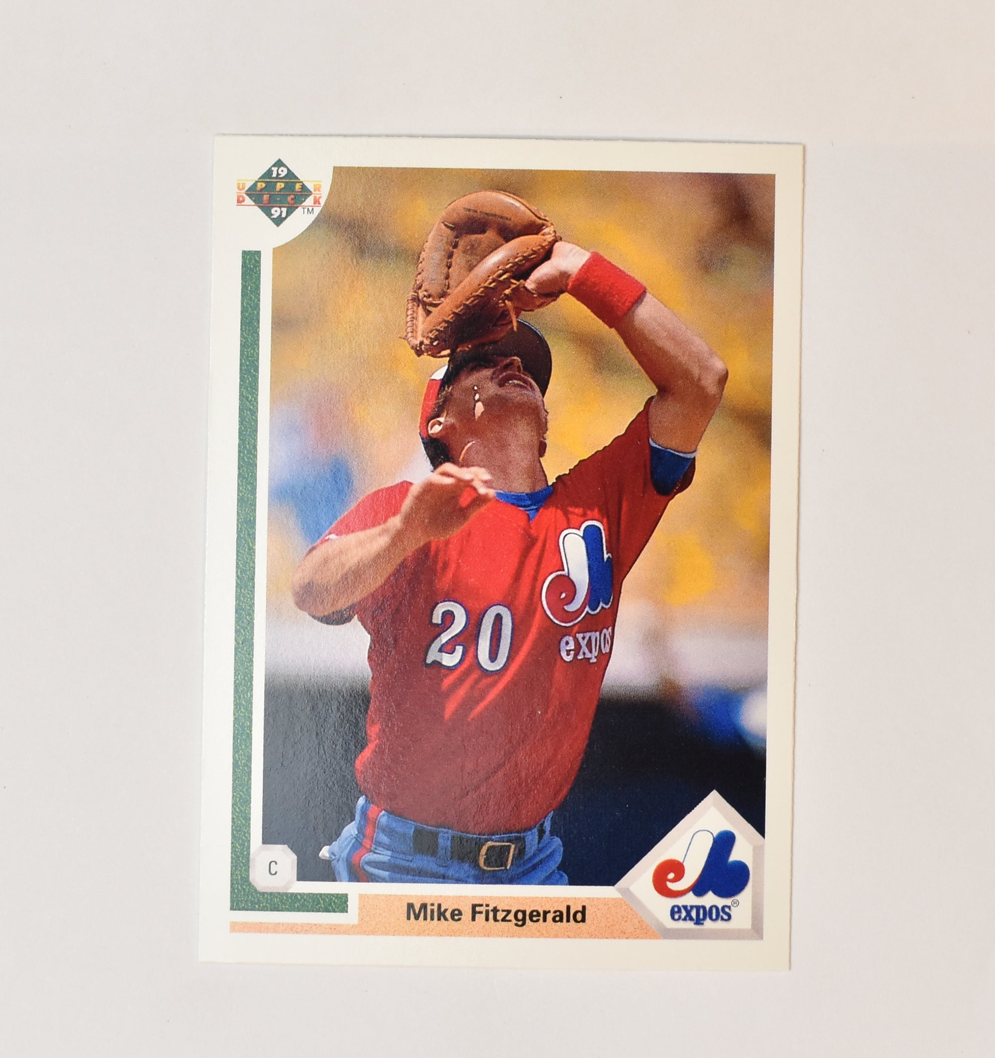 Mike Fitzgerald 516 Upper Deck 1991 Baseball Card Montreal Expos